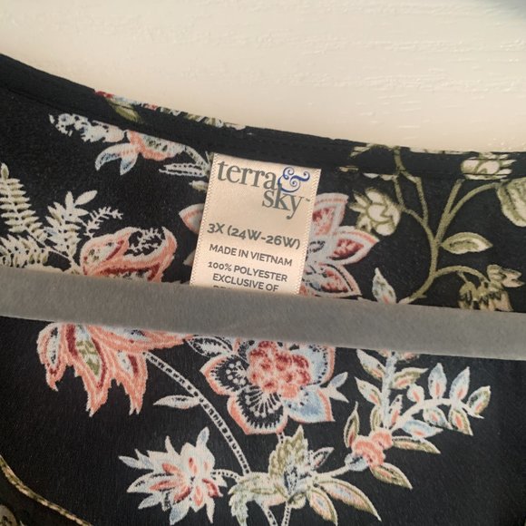 Terra & Sky Floral Tunic - Picture 4 of 5